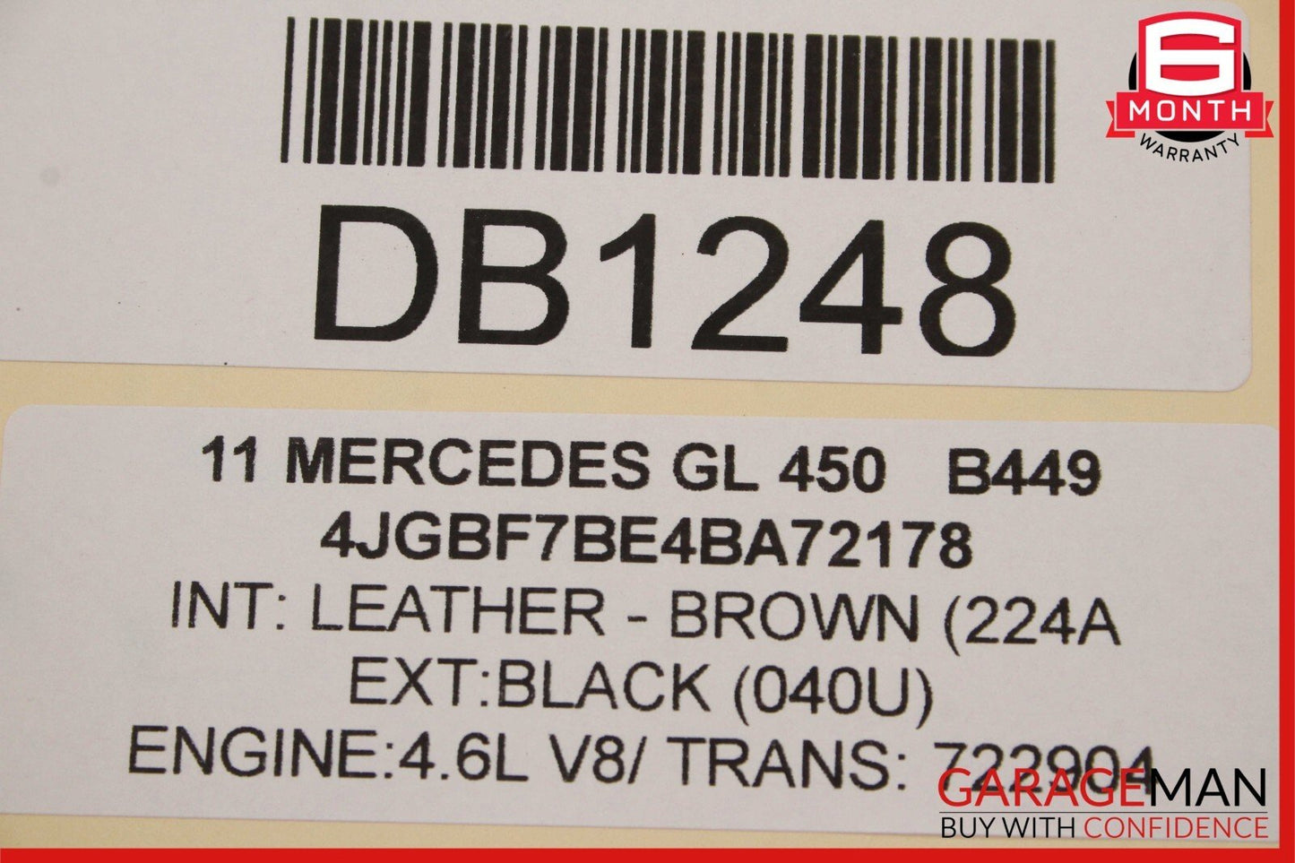07-12 Mercedes X164 GL450 GL550 Front Left Side Wing Fender Panel Cover OEM