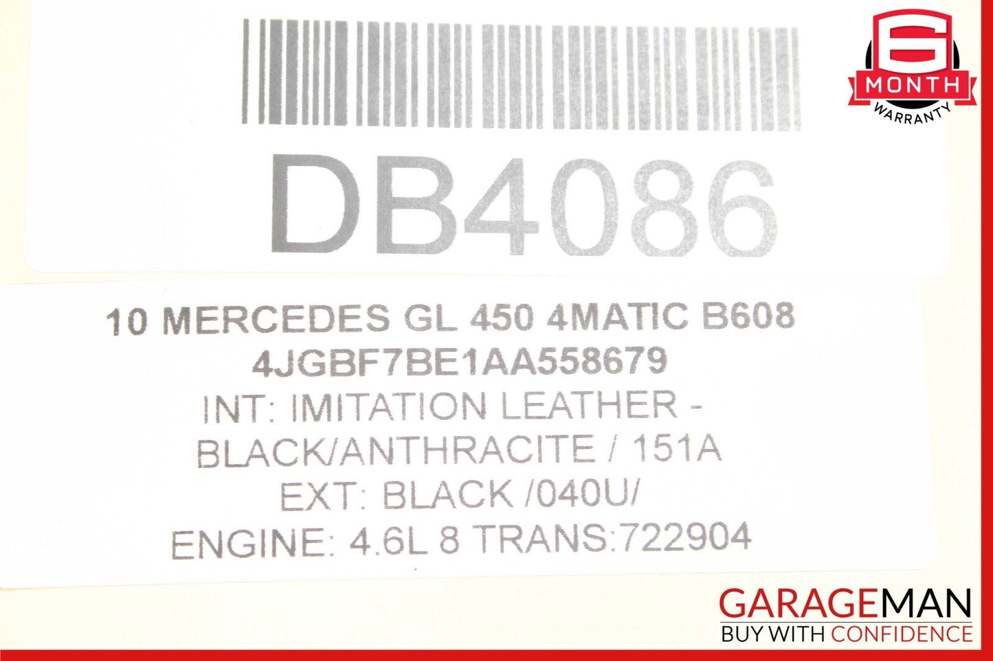 06-12 Mercedes GL450 ML550 Front Bumper Reinforcement Impact Crash Bar Rebar