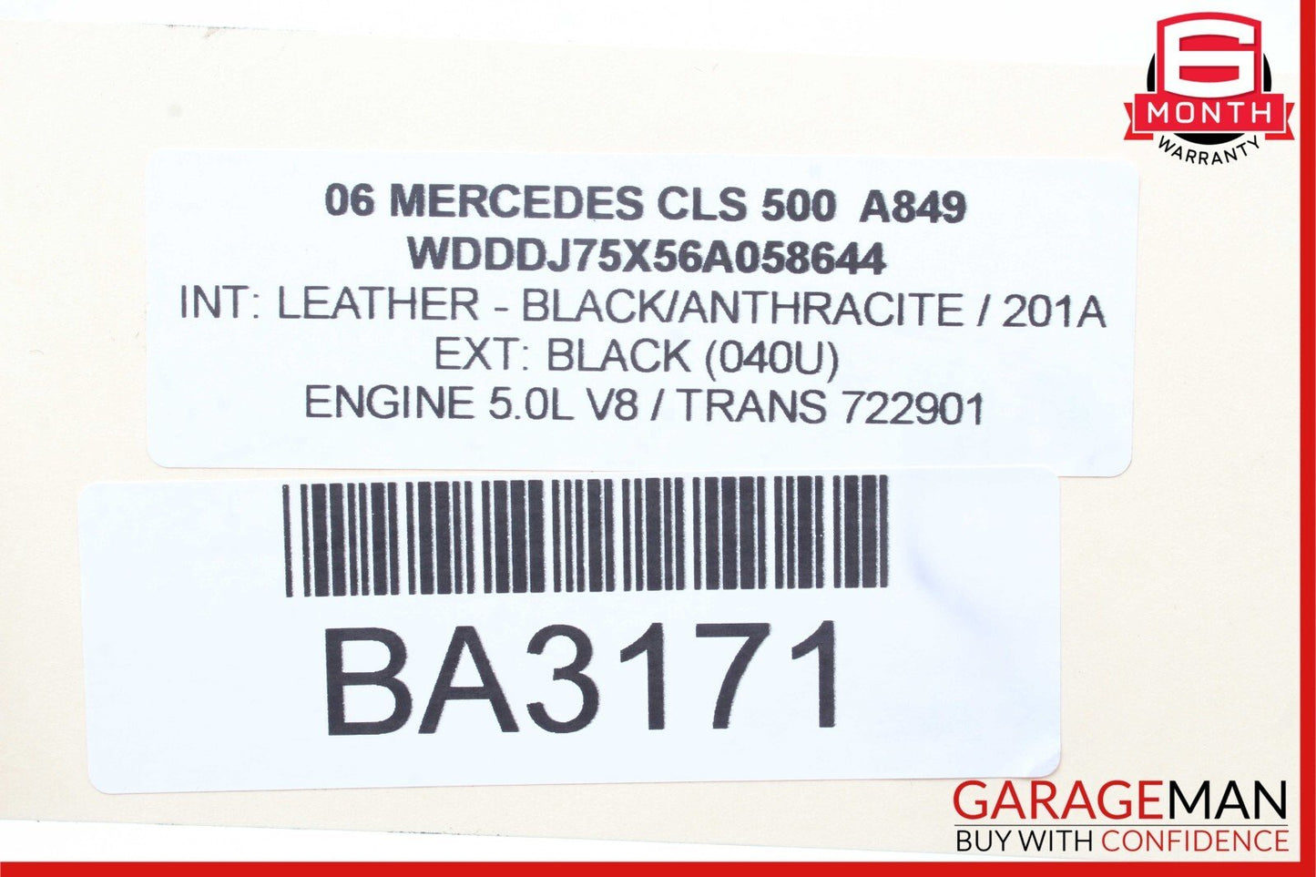 06-11 Mercedes W219 CLS500 Rear Right Side Door Lock Latch Actuator Keyless Go