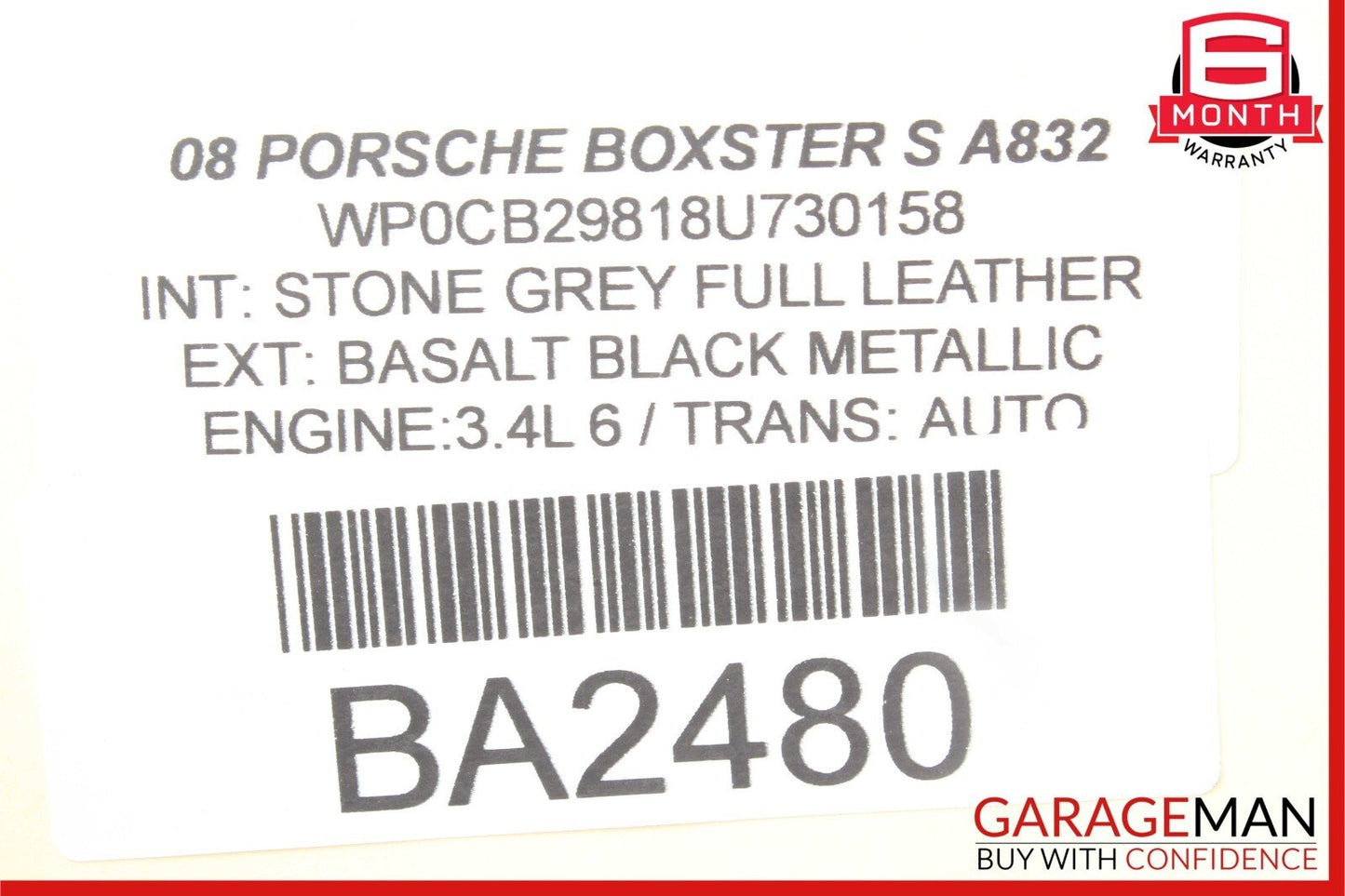 06-12 Porsche Boxster 987 Cayman 987 Front Left Suspension Lower Control Arm OEM