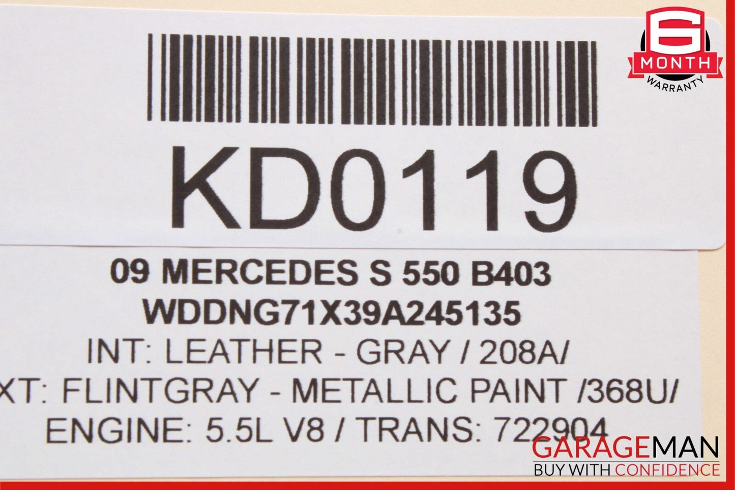 07-13 Mercedes W221 S550 S400 Rear Right or Left Side Door Control Module OEM