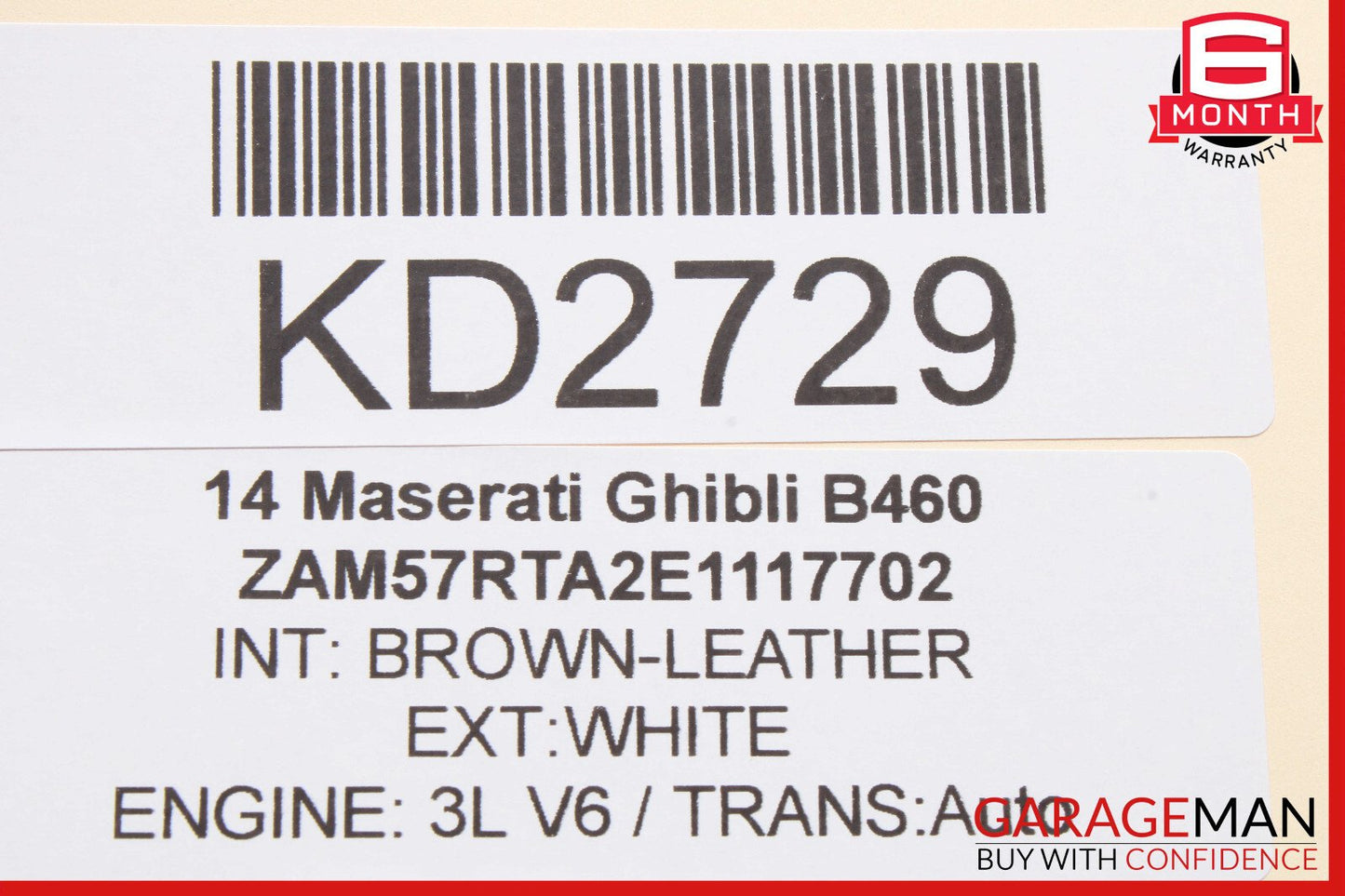 14-17 Maserati Ghibli Front Left Driver Side Door Triangle Trim Cover OEM
