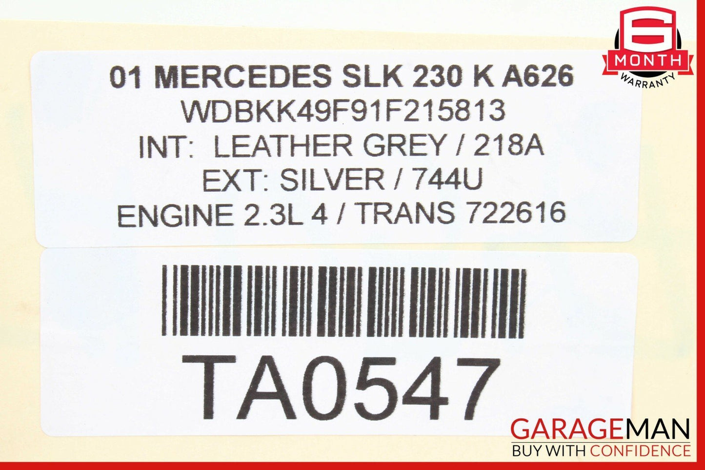 97-04 Mercedes R170 SLK230 C230 Kompressor Radiator Intercooler Inter Cooler OEM