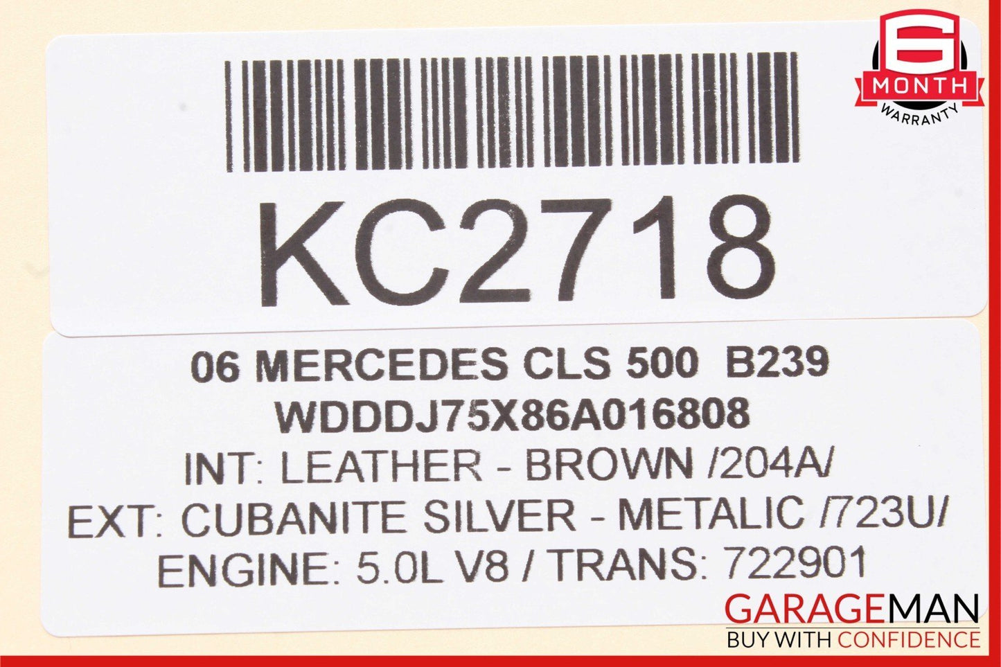 06-11 Mercedes W219 CLS55 AMG CLS550 Rear Seat AC A/C Control Air Vent OEM