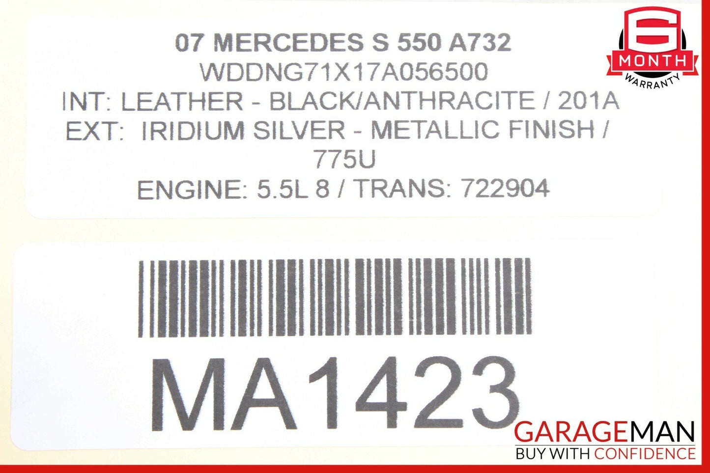07-09 Mercedes W221 S550 Front Right Passenger Side Under Seat Control Module