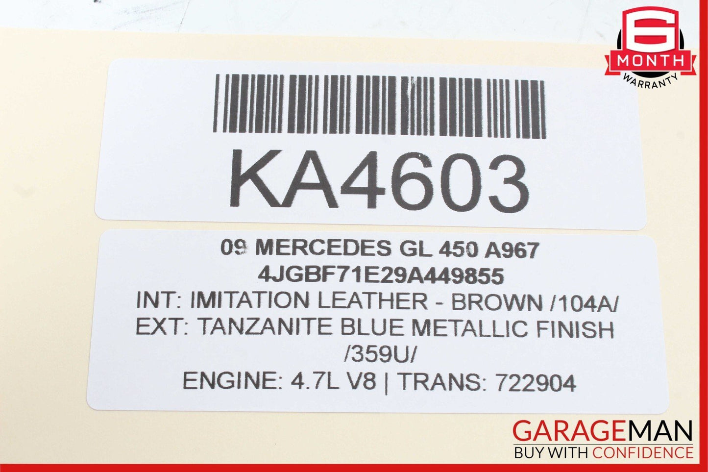 06-12 Mercedes X164 GL450 GL350 ML350 Keyless Go Control Module 1648206285 OEM