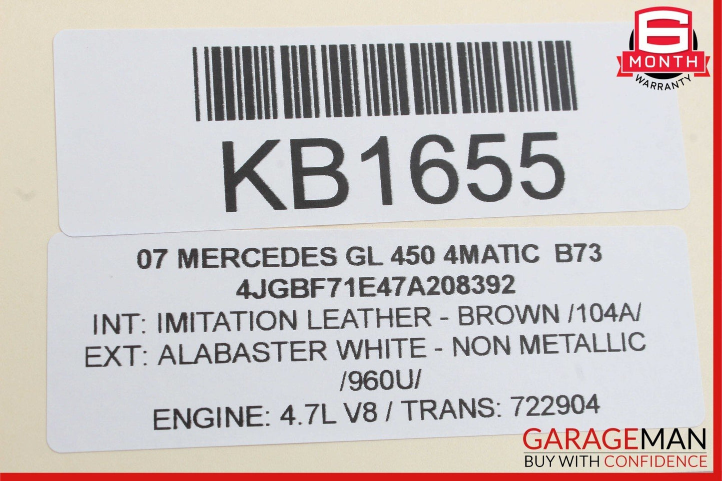 03-12 Mercedes X164 GL450 GL350 R350 Front Left Seat Control Module OEM