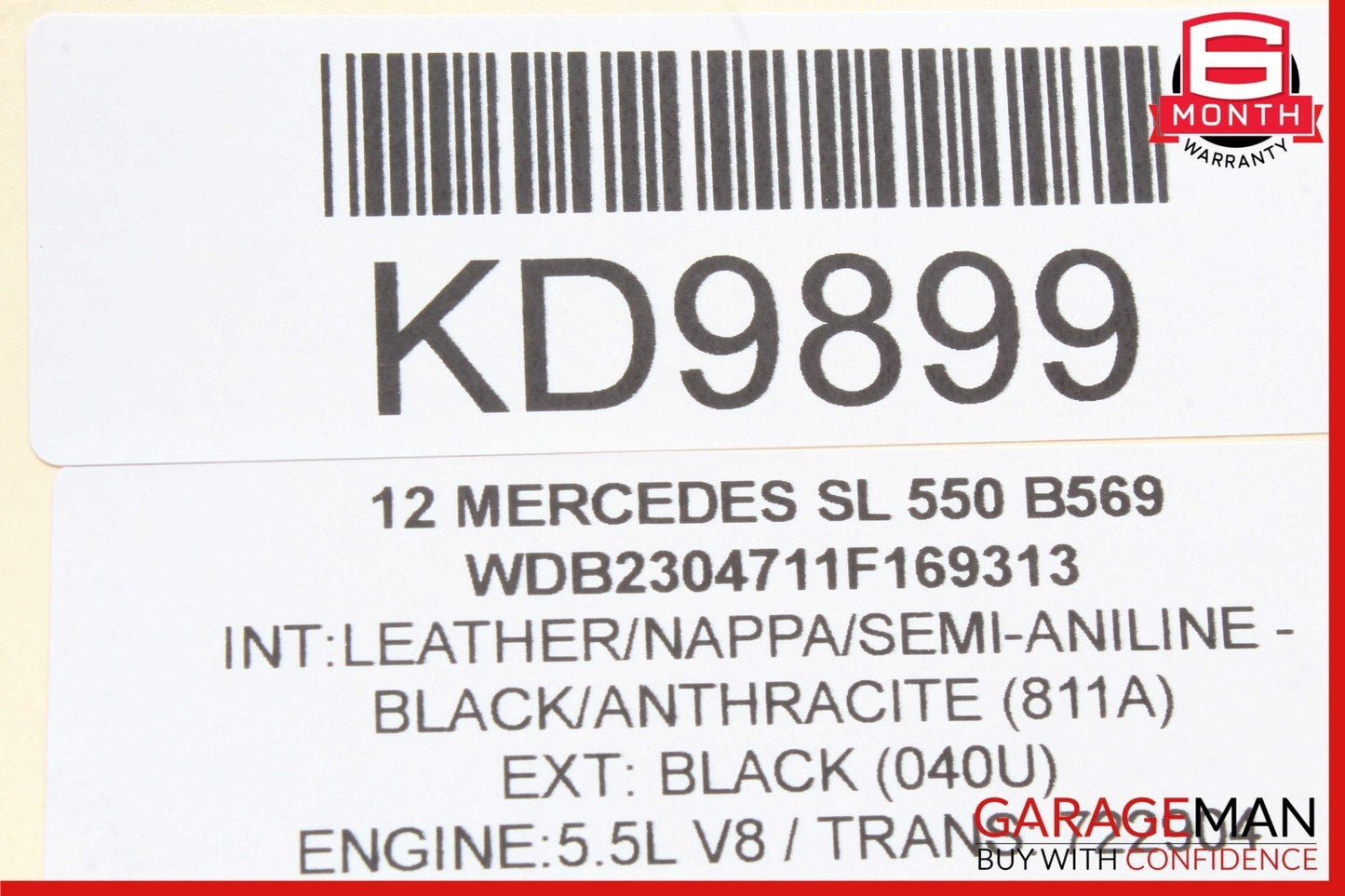 07-12 Mercedes R230 SL550 SL500 Park Parking Assist Control Module OEM