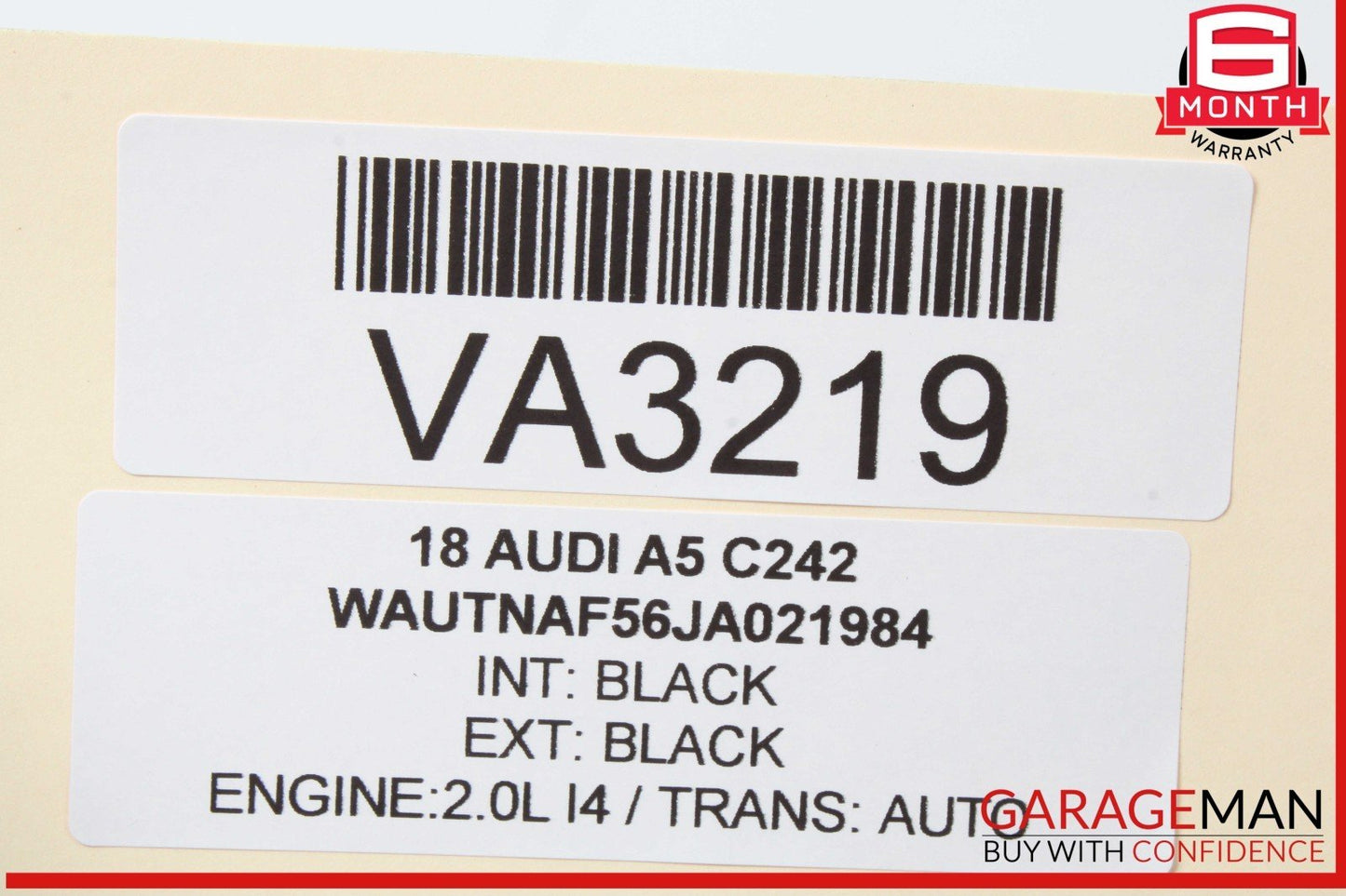 17-24 Audi A5 Quattro S5 RS5 Front Right Side Seat Belt Seatbelt Black OEM