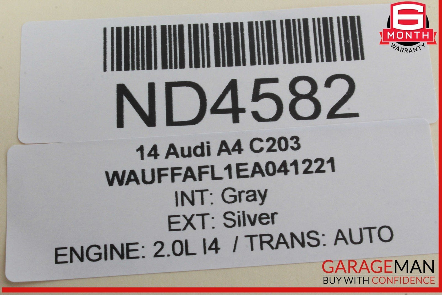 09-16 Audi A4 Rear Left Driver Side Window Regulator Motor 8K0959811A OEM
