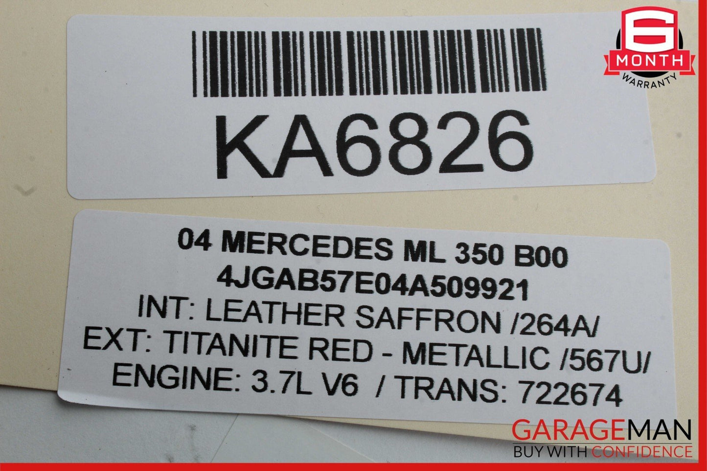 98-05 Mercedes W163 ML350 Front Left Side Daytime Running Fog Light Lamp OEM