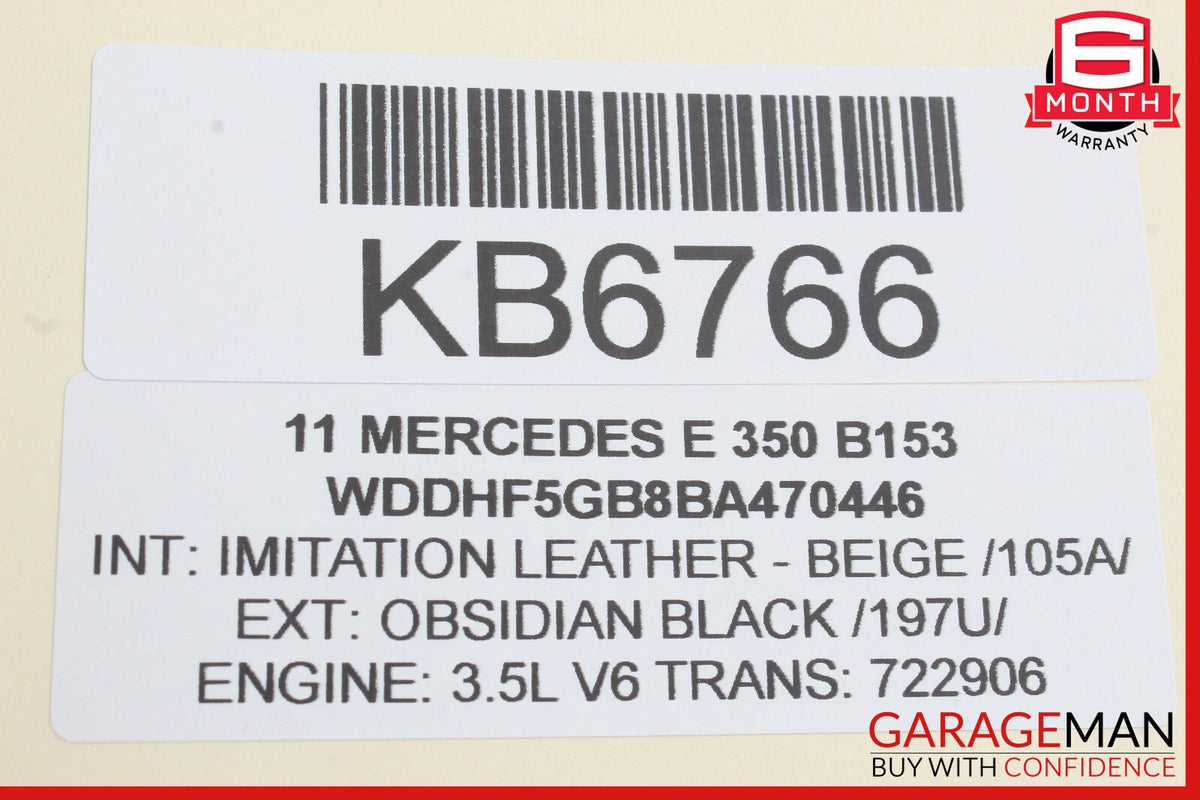 10-13 Mercedes W212 E350 Front Left Side Mirror Door Rear View OEM