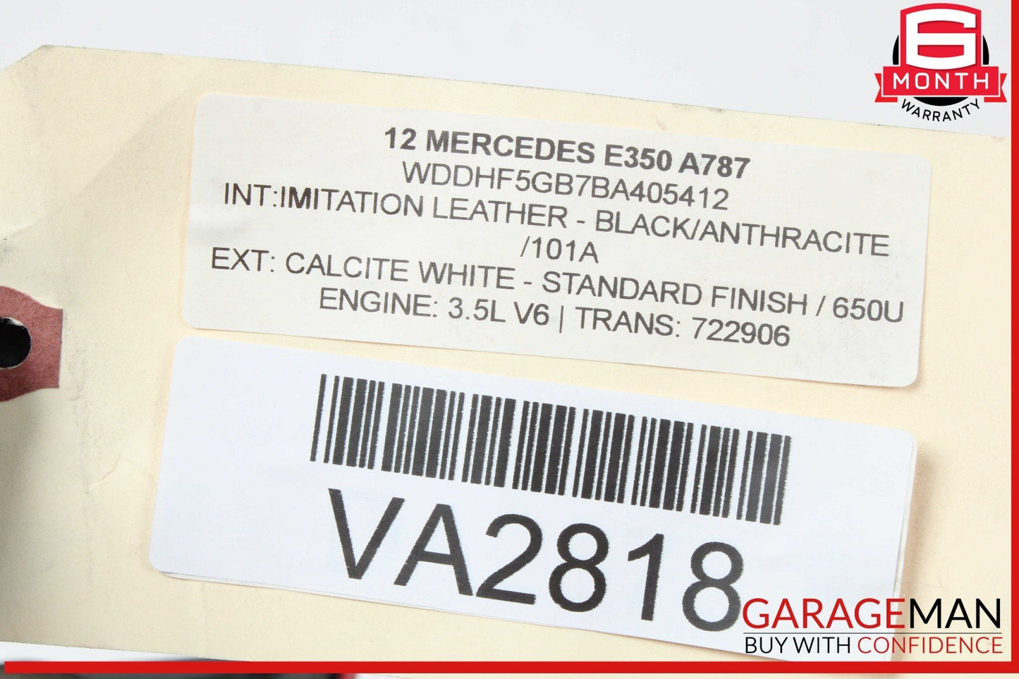 10-13 Mercedes W212 E350 E550 Inner Tail Light Lamp Rear Left Driver Side OEM