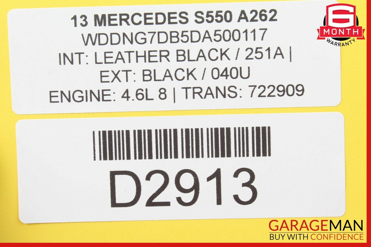 07-13 Mercedes W221 S550 Trunk Lid Locking Hydraulic Pull Down Pump Lift Strut