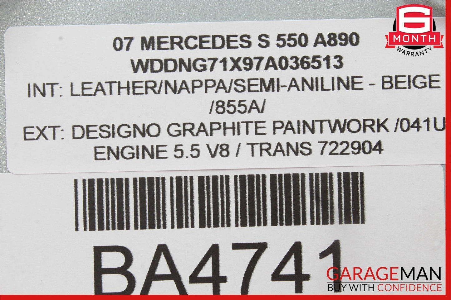 07-14 Mercedes W221 S550 CL550 Rear View Backup Camera Control Module Unit OEM