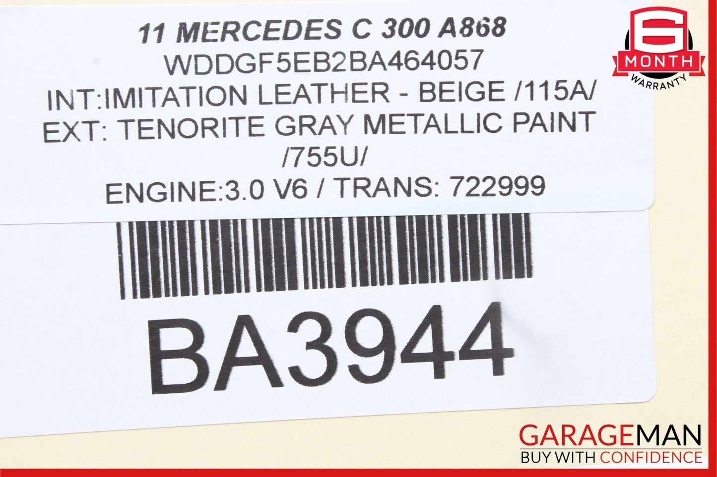 08-14 Mercedes W204 C300 C250 C63 AMG Floor Gear Shift Shifter Selector Box RWD