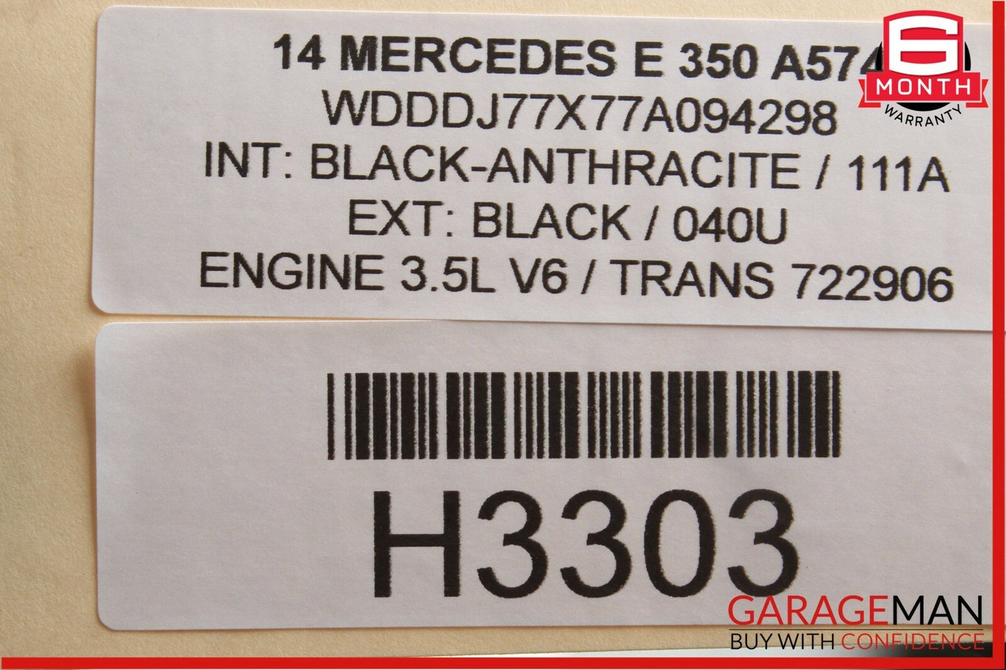 14-16 Mercedes W212 E350 CLS350 Rear Left Door Control Module 2189008500 OEM