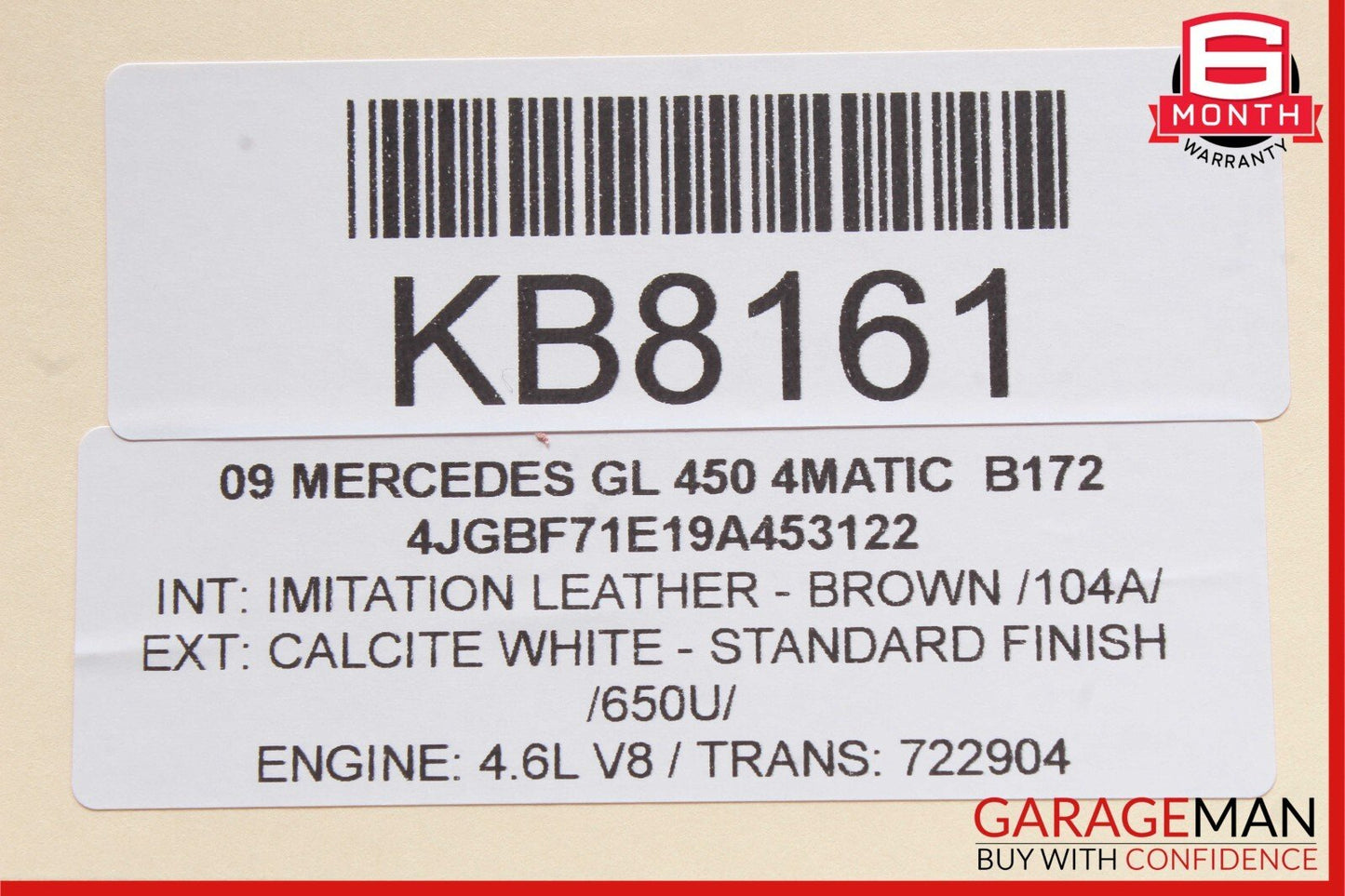 06-12 Mercedes GL550 GL450 ML550 Hazard Light Switch Control Panel Unit