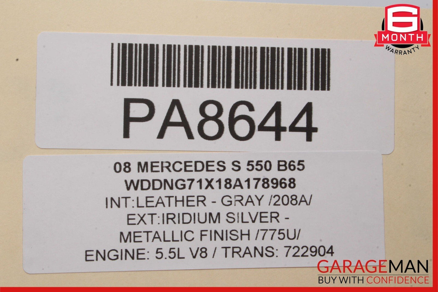 07-09 Mercedes W221 S550 S450 AMG Sport Rear Exhaust Muffler Tips Set of 2 OEM