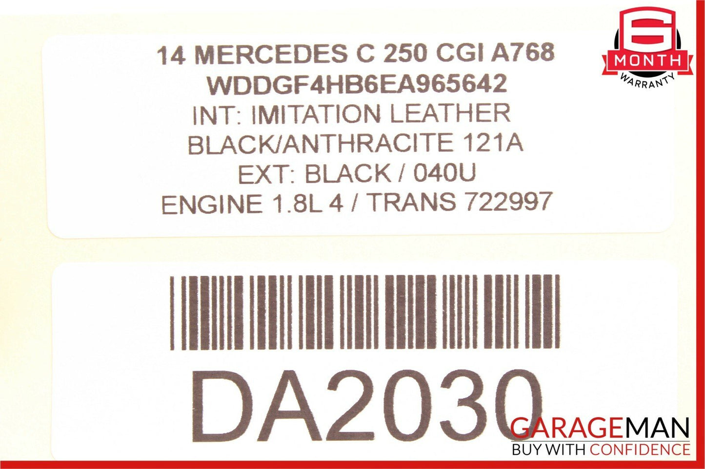 08-15 Mercedes W204 C250 Rear Left Driver Side Door Control Module Q1 OEM