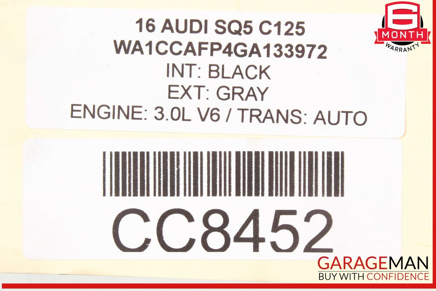 14-17 Audi SQ5 3.0 Rear Diff Differential Axle Carrier Assembly OEM