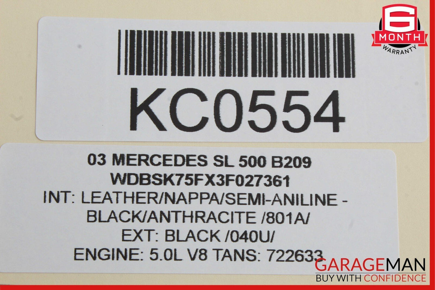 03-08 Mercedes R230 SL500 Rear Right Luggage Seatbelt Retractor Speaker Assembly