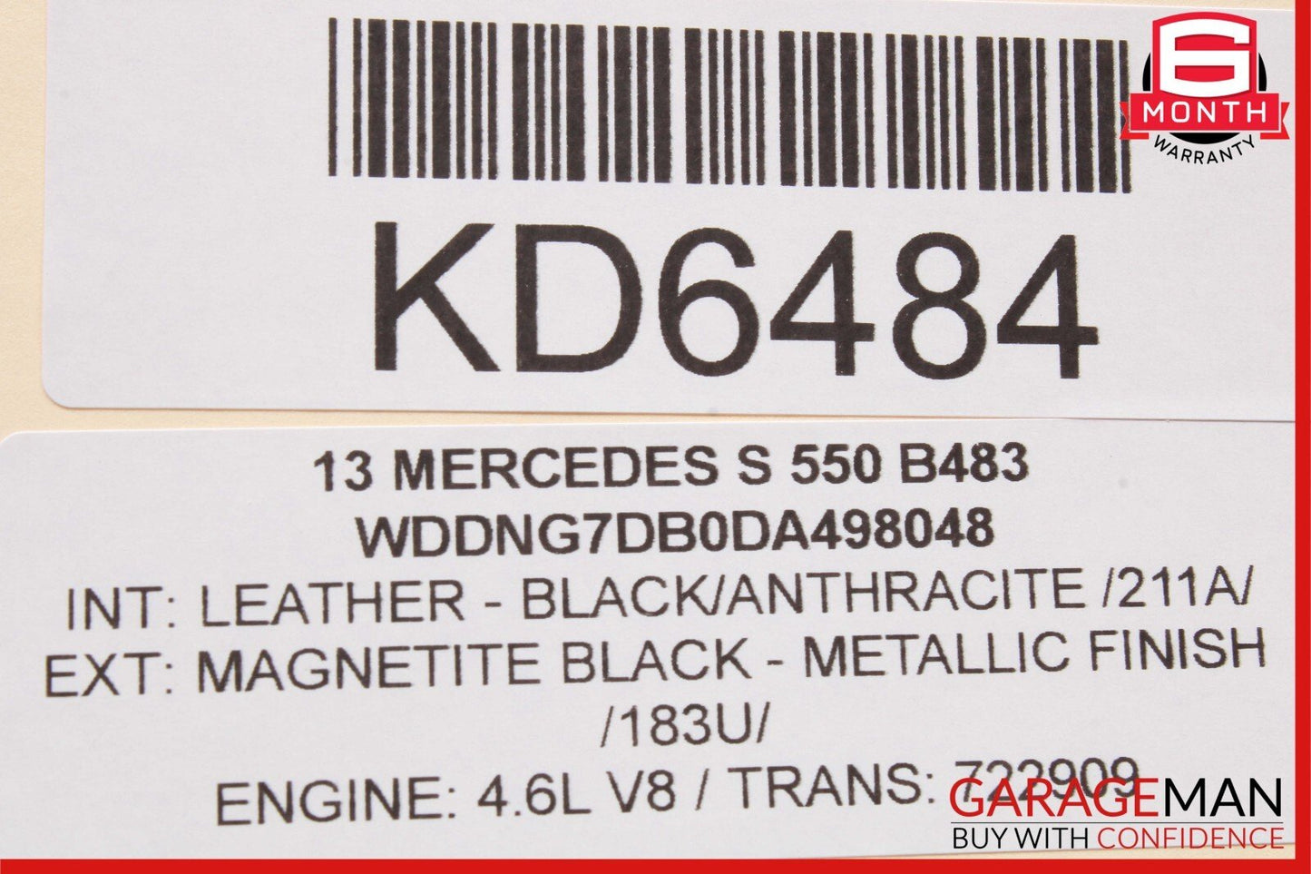 12-18 Mercedes S550 SLK350 Front Right / Left Engine Timing Chain Cover Plate