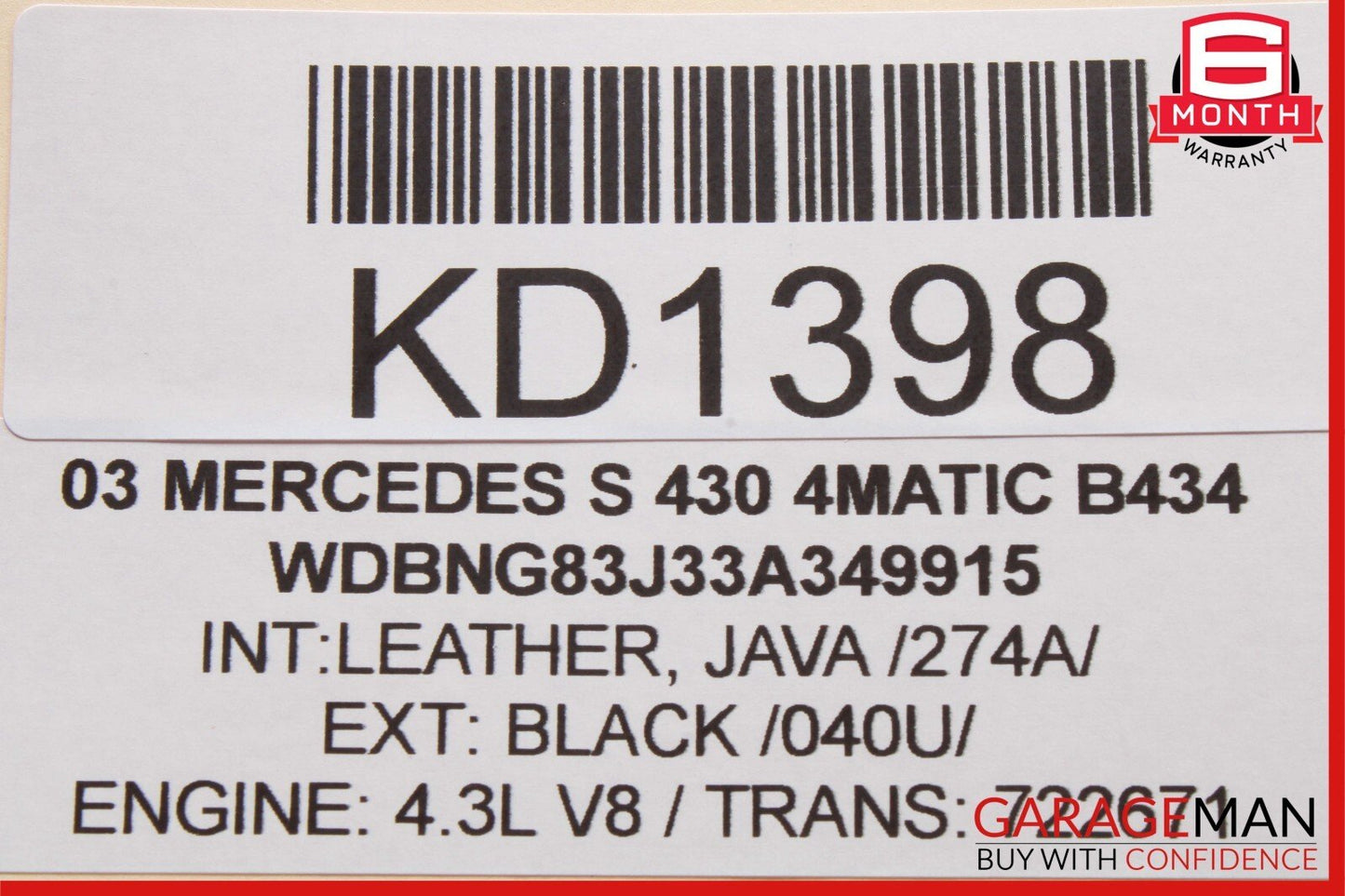 00-06 Mercedes S430 ML55 AMG CL600 Voice Phone Communication Controller Module