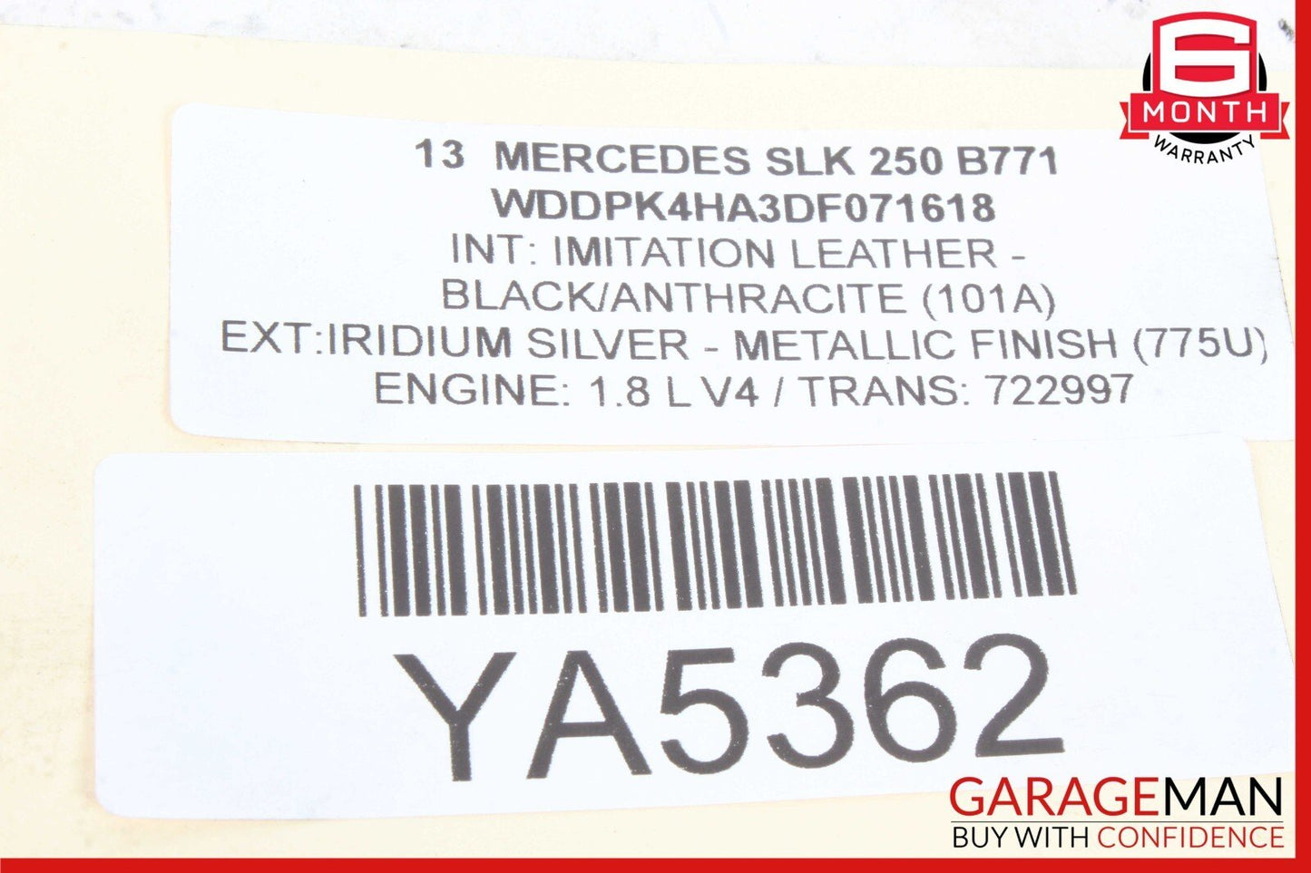 12-15 Mercedes W204 C250 SLK250 A/C Air Conditioning Compressor 0032308511 OEM
