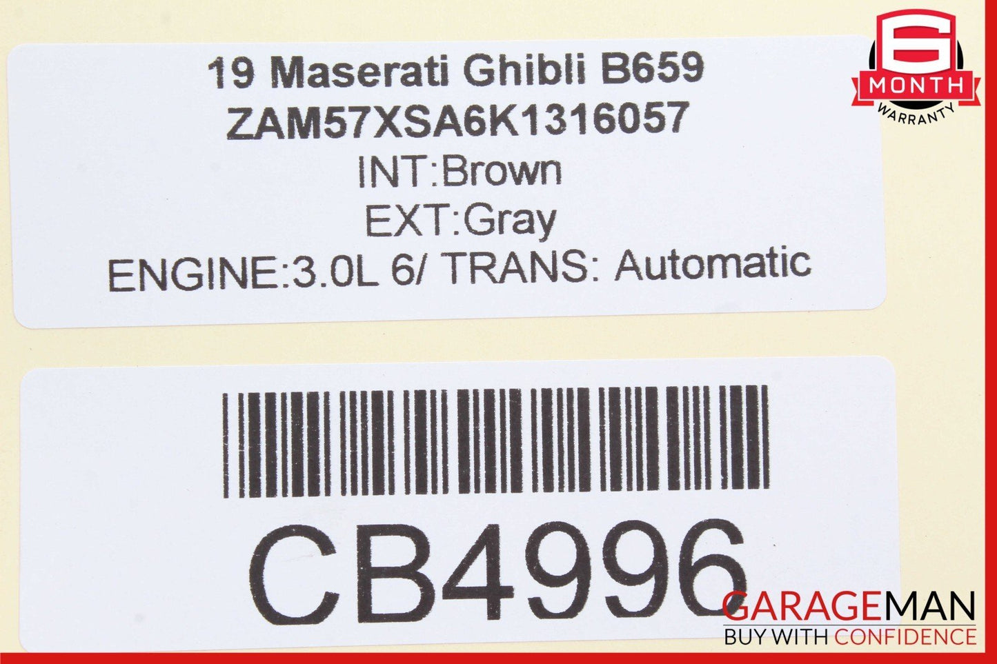 14-19 Maserati Ghibli Rear Right / Left Side Upper Control Arm OEM