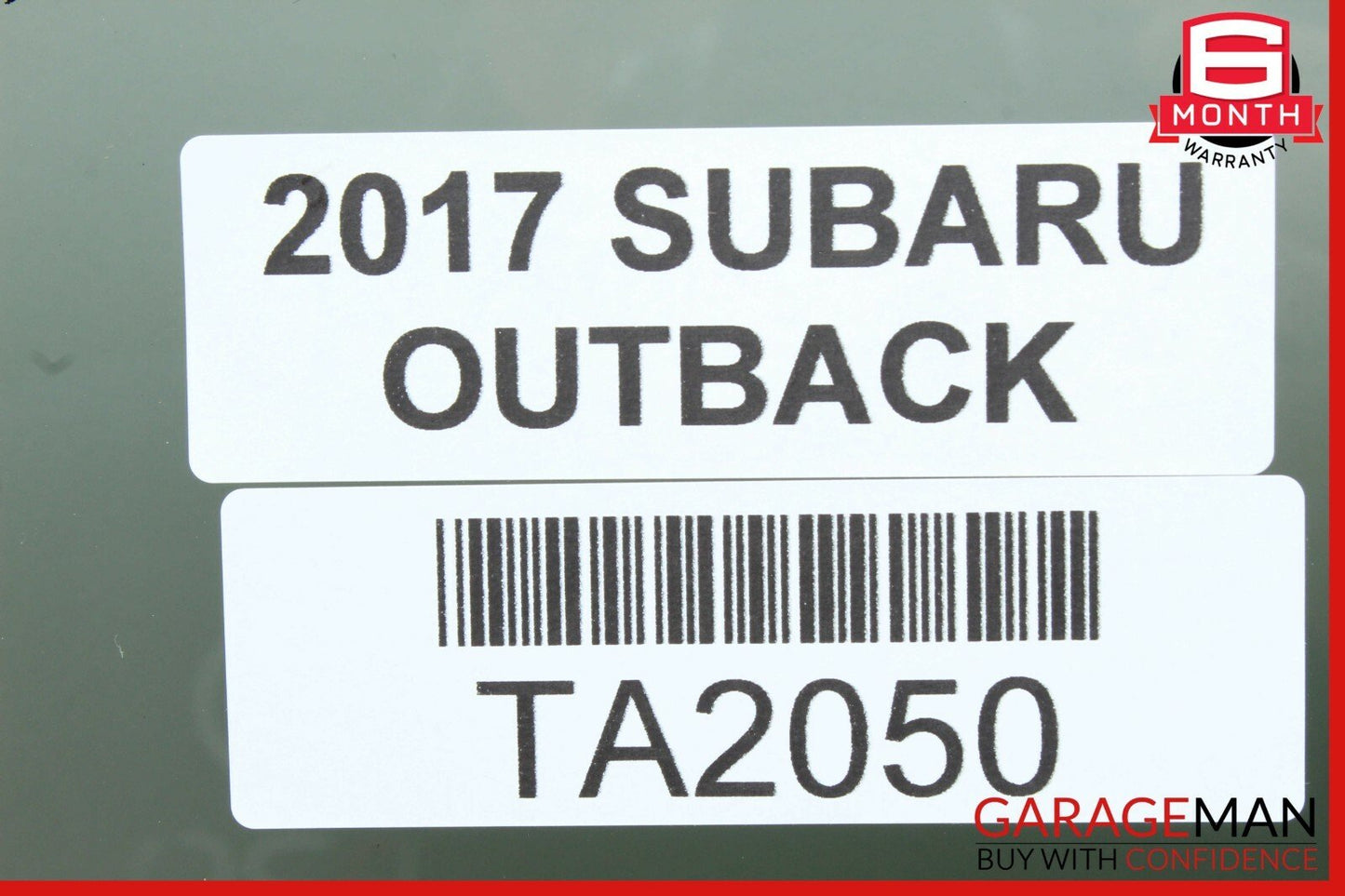 15-18 Subaru Outback Rear Left Driver Side Door Window Auto Glass OEM