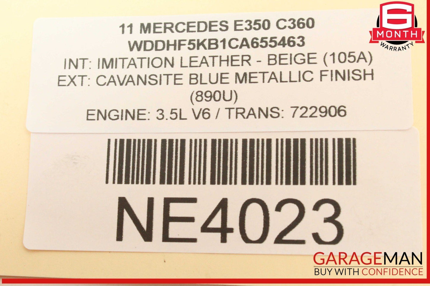 05-15 Mercedes W212 E350 C230 SL550 Engine Motor Air Valve 0021407560 OEM