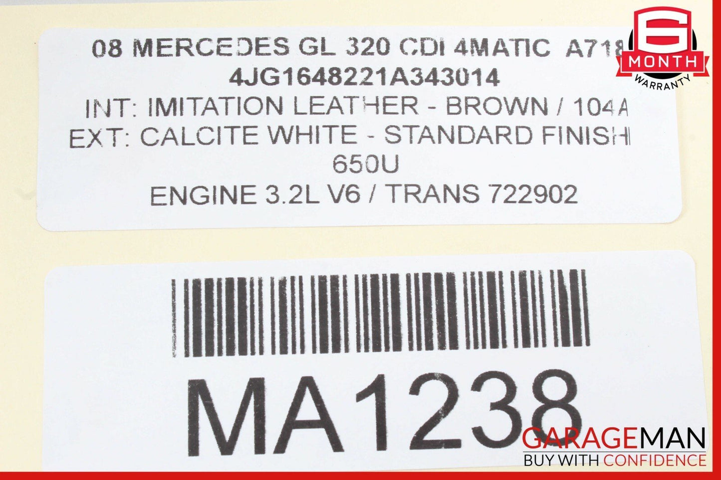 07-09 Mercedes X164 GL450 GL550 GL320 Rear Left Driver Side Tail Light Lamp OEM