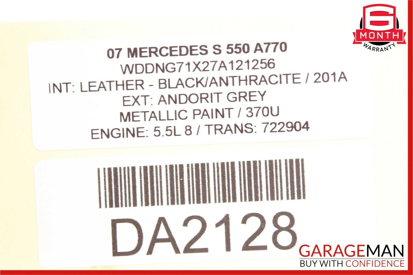 07-14 Mercedes W221 S550 CL550 Rear Trunk Lid Latch Lock Actuator OEM