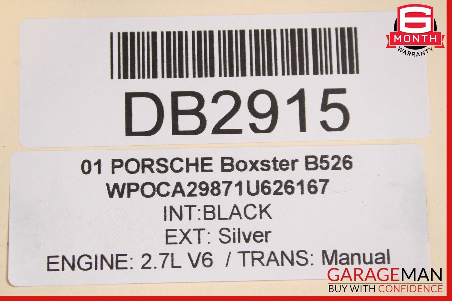 00-04 Porsche Boxster 986 Carrera 911 Front Subframe Sub Frame Crossmember