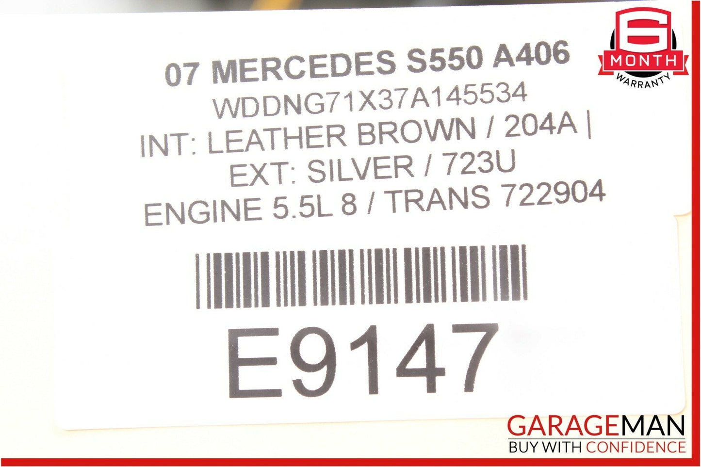 07-13 Mercedes W221 S450 S550 Front Right Exterior Door Handle Keyless Go Silver