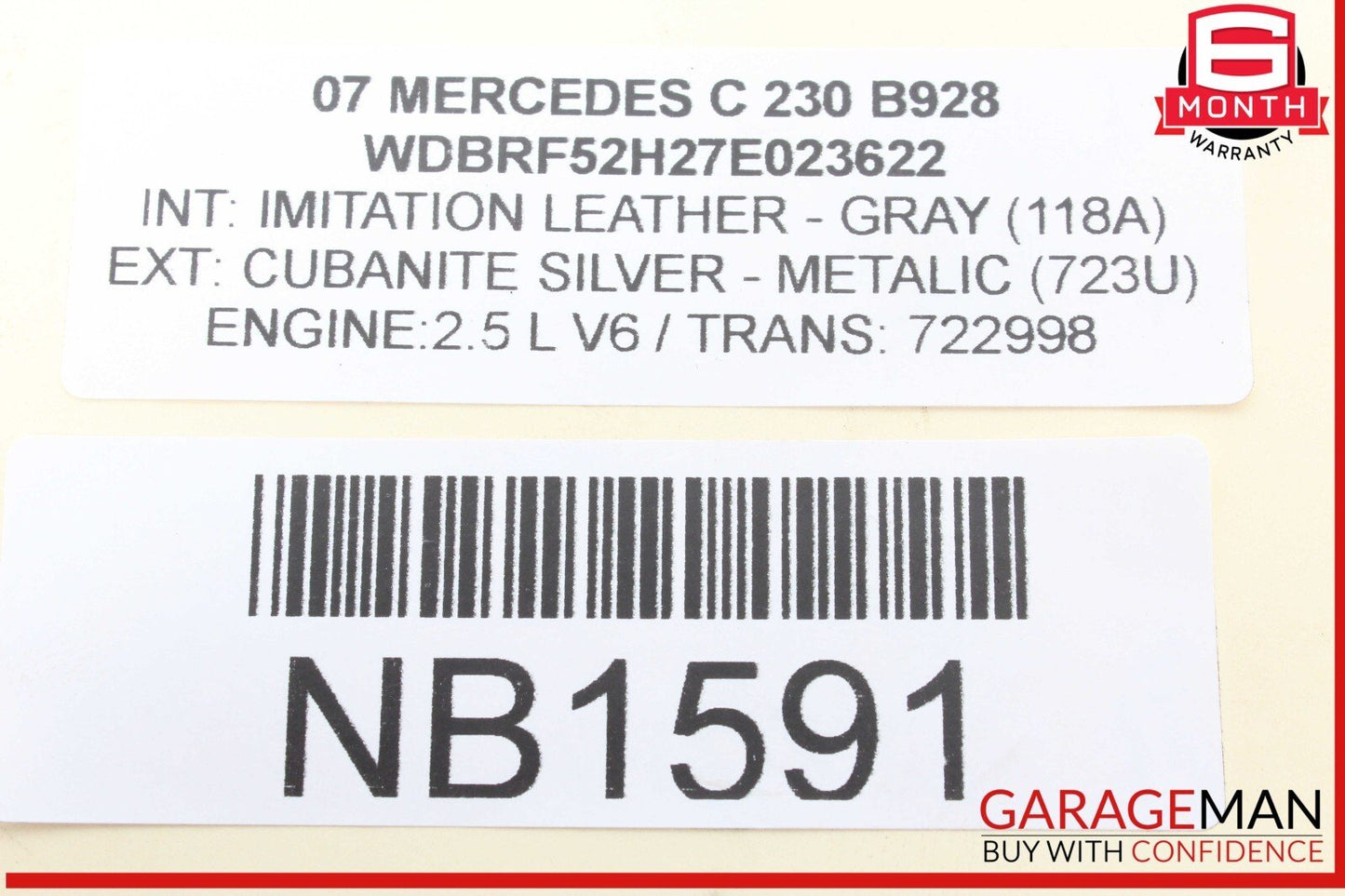 05-07 Mercedes W203 C230 Rear Right Spindle Knuckle w/ Brake Rotor Disc Drilled