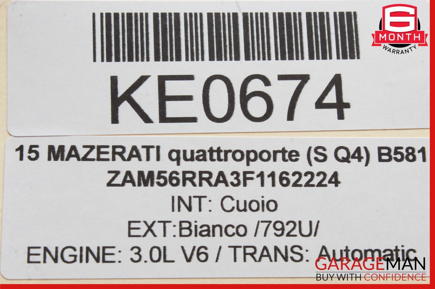 13-17 Maserati Quattroporte Steering Column Combination Switch Arm Controls OEM