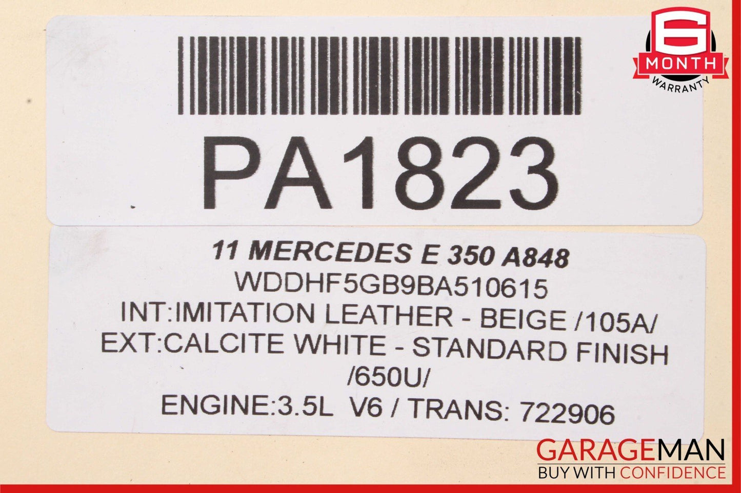 08-16 Mercedes C350 E350 RWD Rear Differential Diff Axle Carrier 2.82