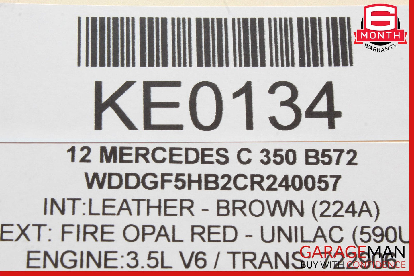 08-16 Mercedes W204 C250 E350 Front Left Side Door Window Regulator Motor Unit