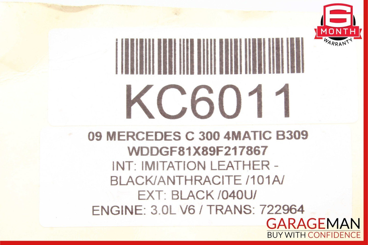 08-16 Mercedes X204 C300 C350 Front Right Side Door Window Regulator Motor Unit