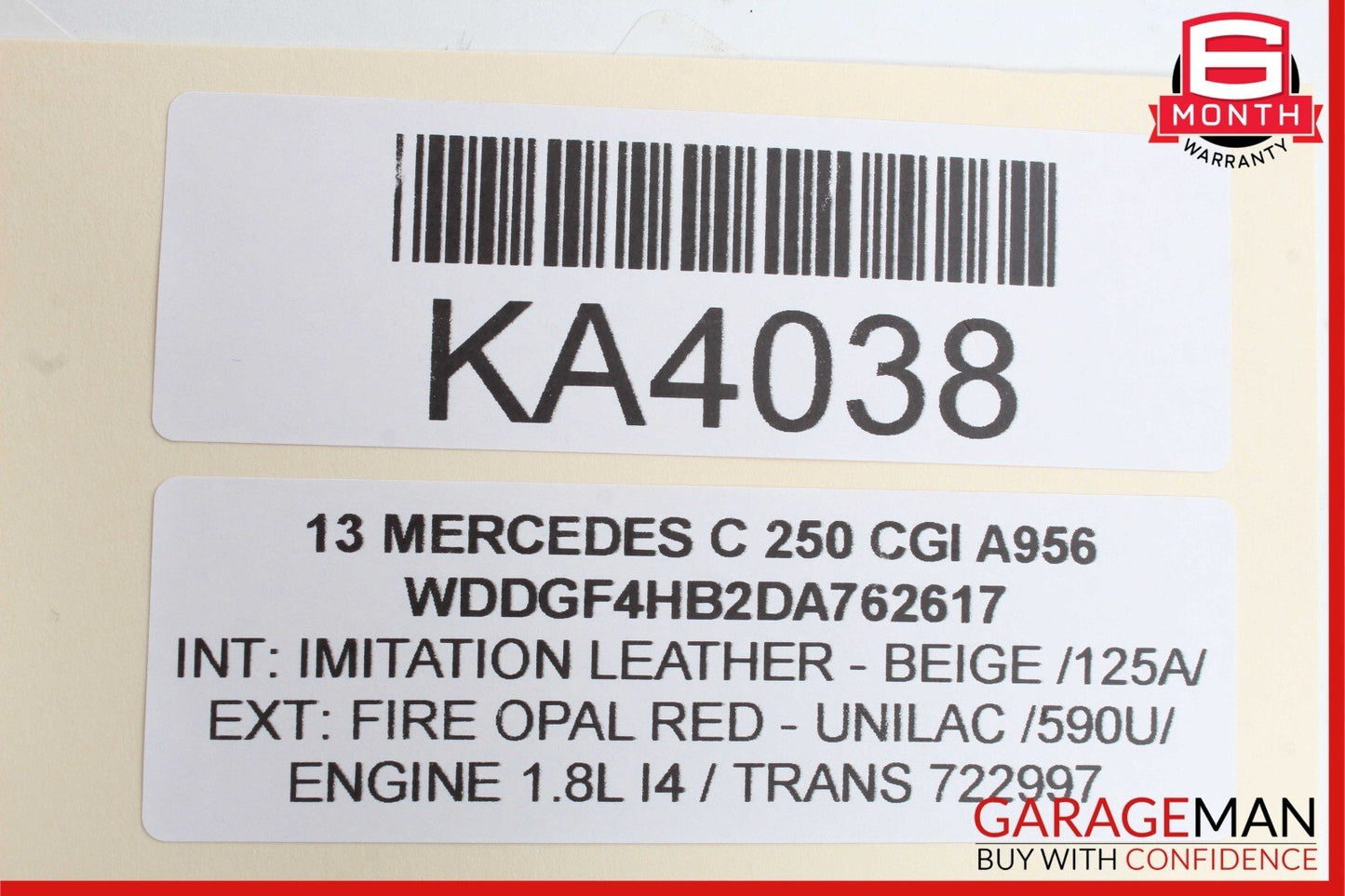 12-14 Mercedes W204 C250 Front Right Side Exterior Door Handle Keyless Go OEM
