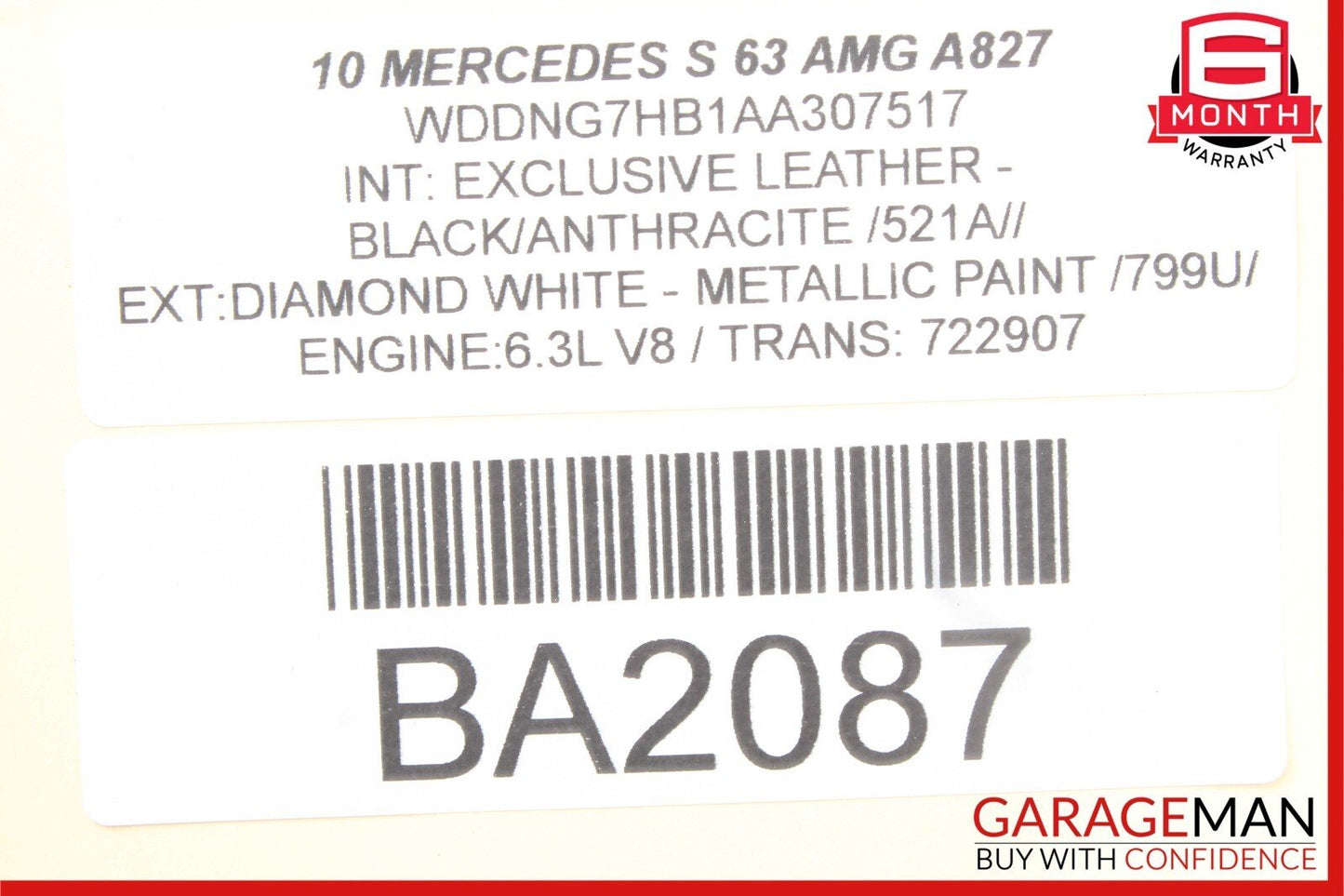 07-14 Mercedes W221 S63 AMG S600 Front Right Keyless Go Door Lock Latch Actuator
