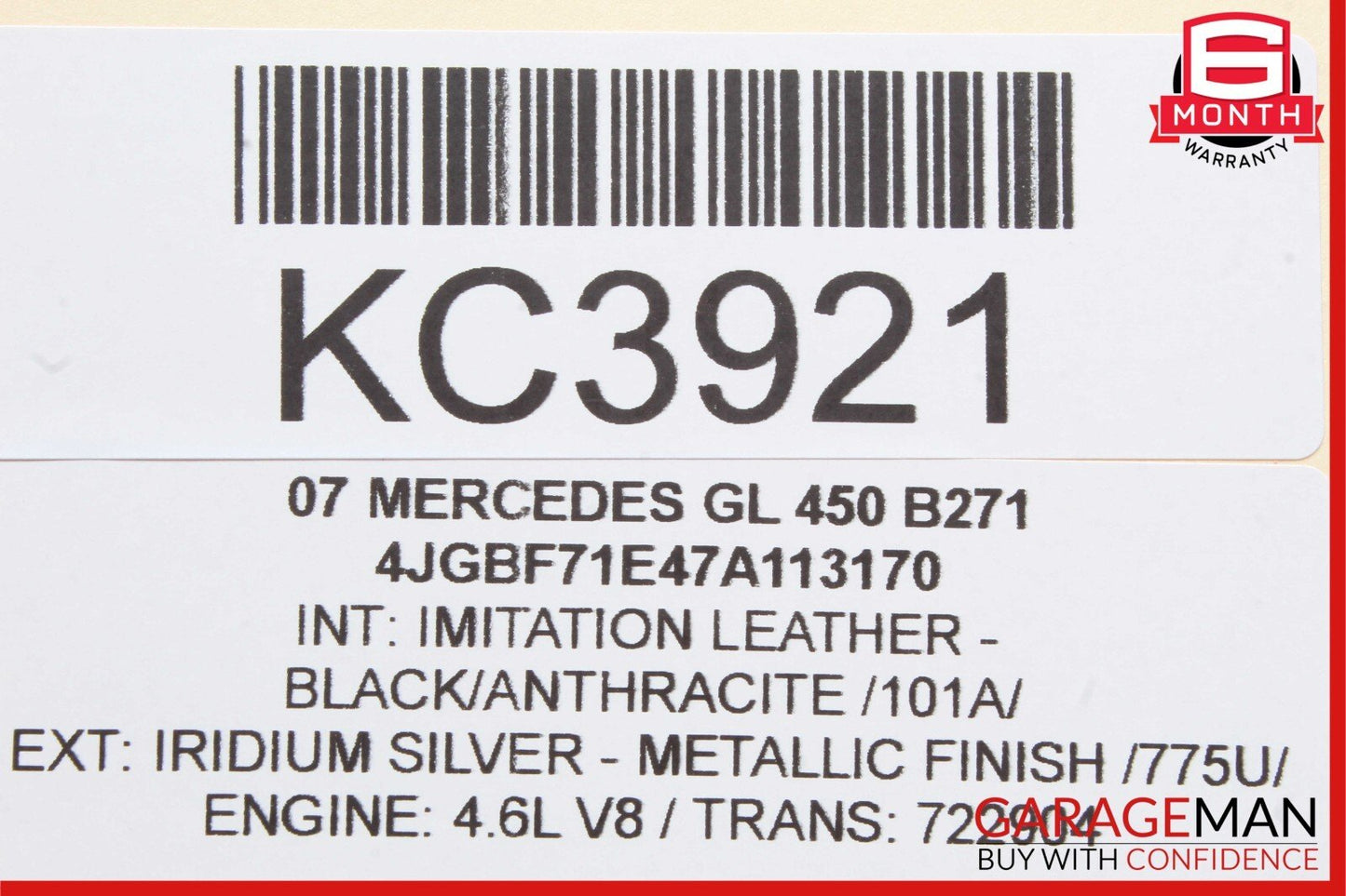 07-09 Mercedes X164 GL450 GL550 Third Seat Row Power Folding Control Module OEM