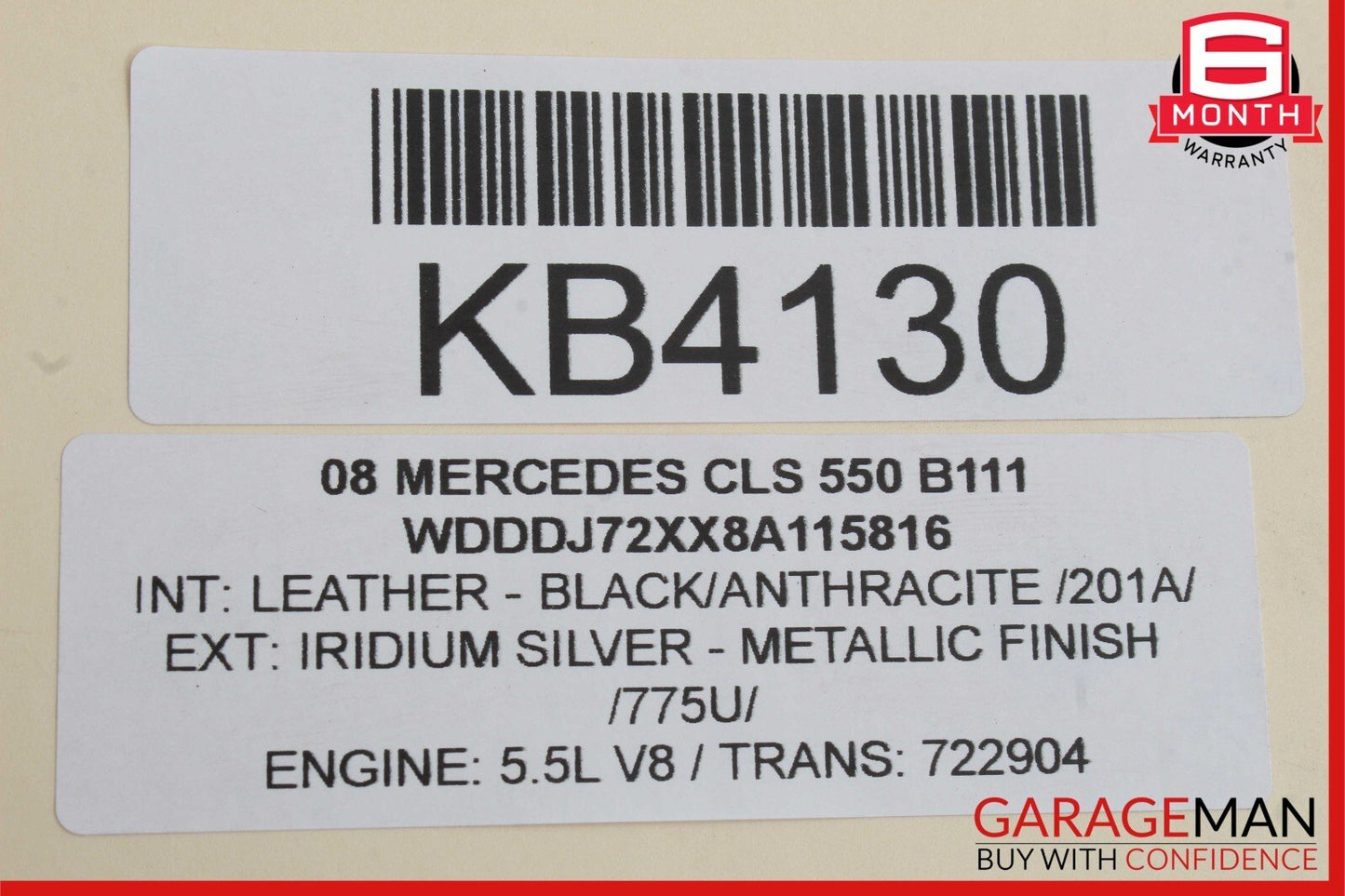06-11 Mercedes W219 CLS550 Rear Right Passenger Door Lock Latch Actuator OEM