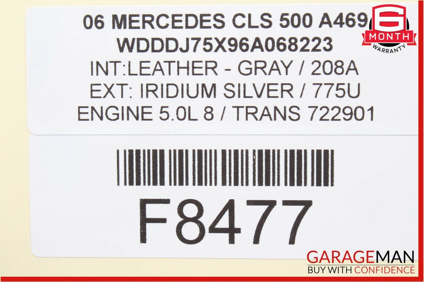 00-06 Mercedes W219 CLS500 SL500 CL500 Rear Bumper Parking Sensor Assembly OEM