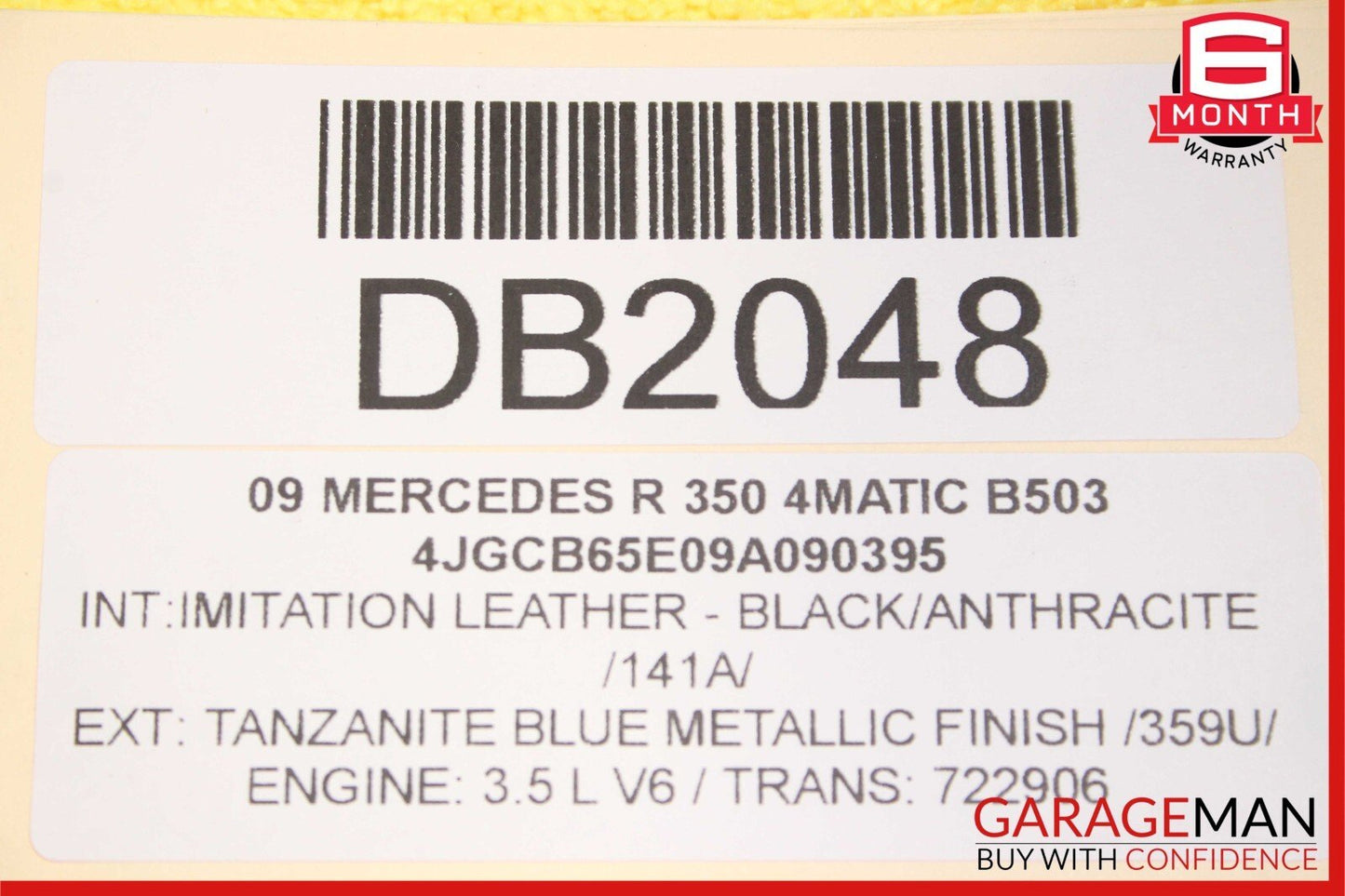 06-10 Mercedes W251 R350 R550 R63 AMG Front Hood Bonnet Panel Tanzanite Blue OEM