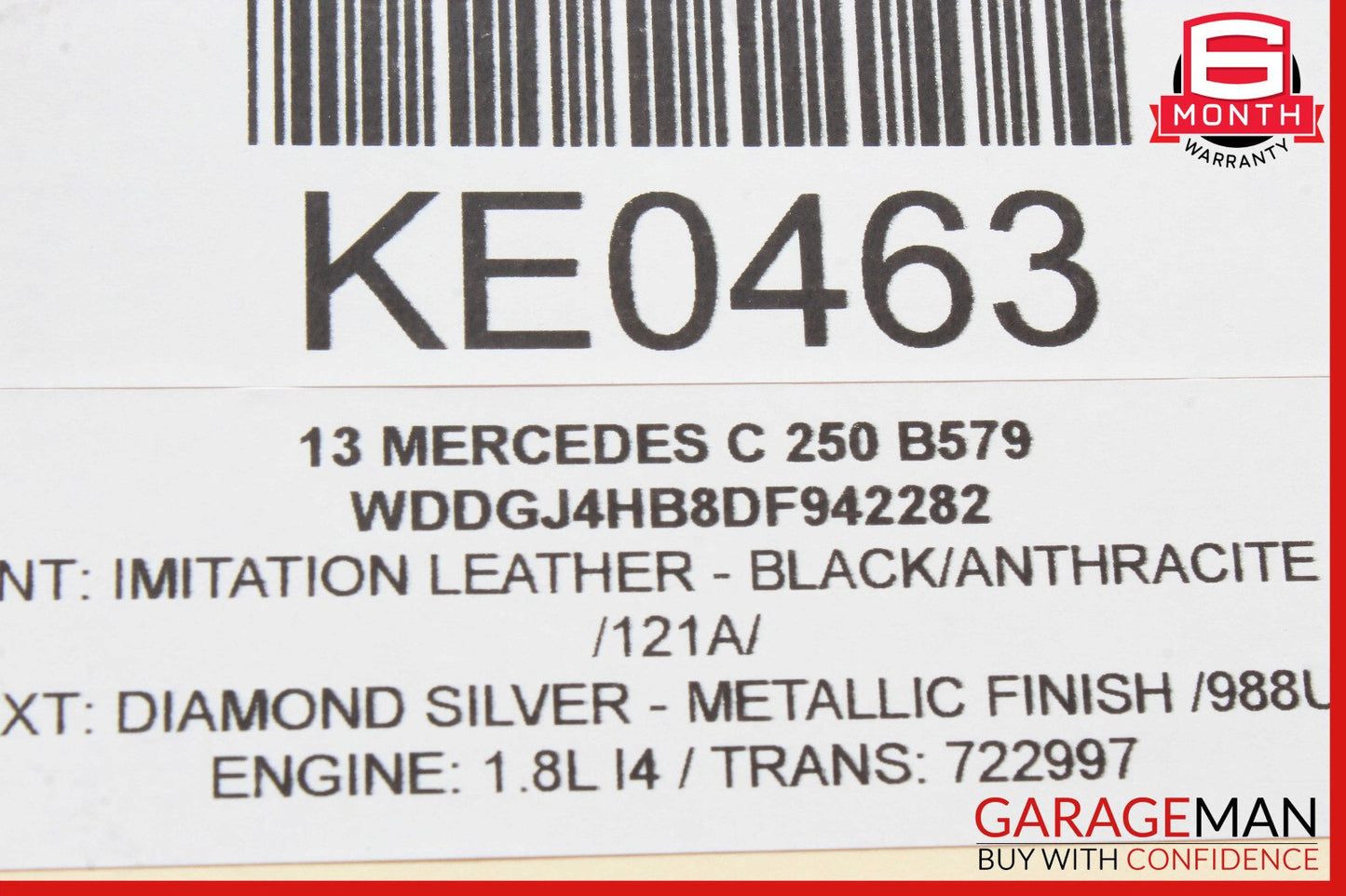 12-15 Mercedes W204 C300 C250 Front Right Side Exterior Door Handle OEM