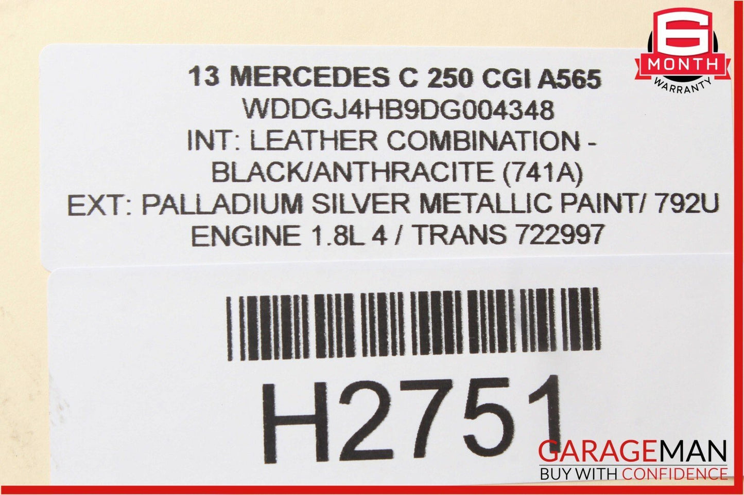 08-15 Mercedes W204 C250 C350 Rear Right or Left Upper Trailing Control Arm OEM
