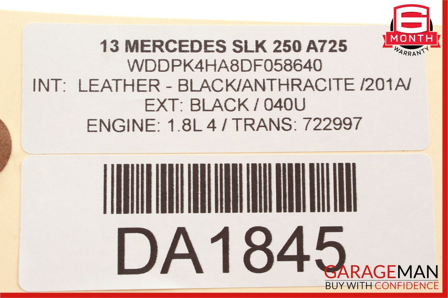 12-15 Mercedes R172 SLK250 C250 Engine Motor Valve Cover 2710161406 OEM